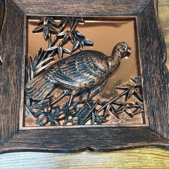 Vintage 3D Copper Craft Guild Pheasant Turkey Quail Wild Bird Wall Hanging 1963 - Picture 3 of 8